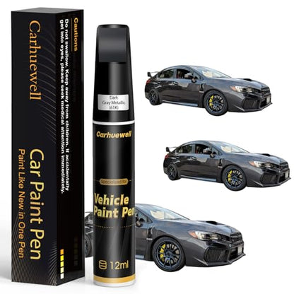 Dark Gray Metallic(61K) Touch Up Paint Compatible with SUBARU Car Paint Pen - color: Dark Gray Metallic(61K) compatible with BRZ/Crosstrek/Compatible withester-models/Impreza/Legacy-models/WRX/XV-Crosstrek, style: For Subaru