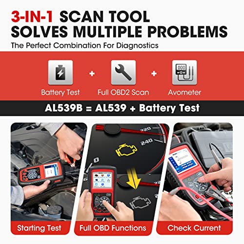 Autel AL539B OBD2 Scanner Battery Tester, 2.0 of AL519 AL539 Code Reader