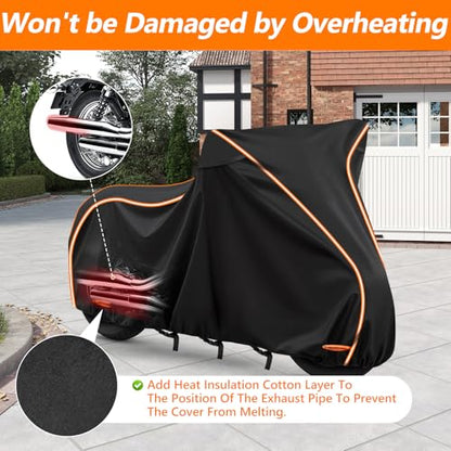 420D & Cotton Lining Motorcycle Cover for Honda Rebel 250 300 500 1100 - size: for Rebel