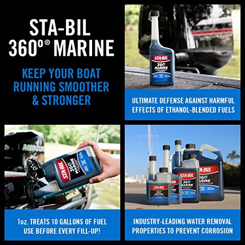 STA-BIL 360 Marine Fuel System Treatment, 1 Gallon 4-Pack - size: 128 Fl Oz (Pack of 4)