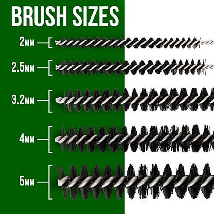 Master Airbrush 11 Piece Airbrush Cleaning Kit, 5 Brushes, 5 Pokers