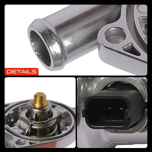 A-Premium Upgraded Aluminum Engine Coolant Thermostat Housing Assembly