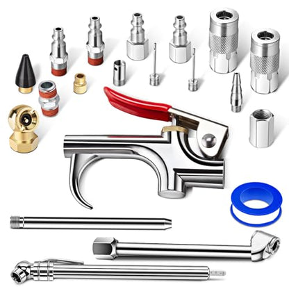 SARDVISA 20 Pcs Air Compressor Tool Kit with 1/4-Inch NPT Fittings