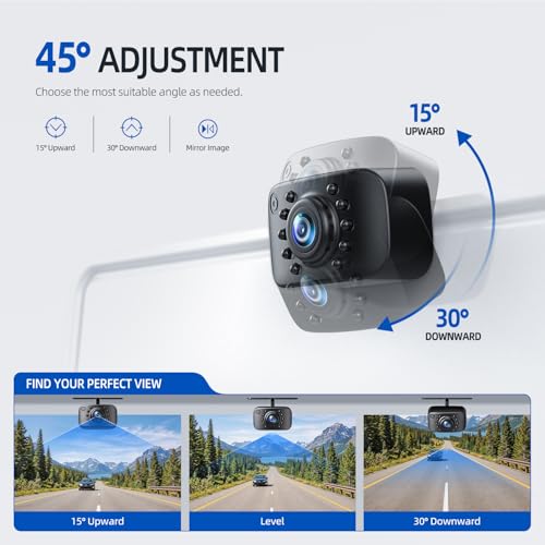 eRapta ERT01 HD Backup Camera Rear View License Plate Reverse Camera - color: Black