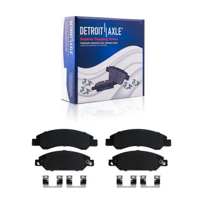 Detroit Axle - 8pc Brake Kit for 2005-2008 Chevy GMC Silverado Sierra 1500 - size: 8PR50748/KIT