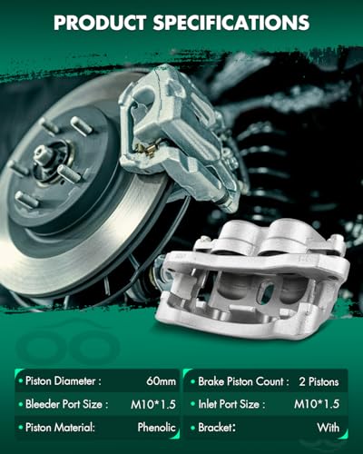 SCITOO - Rear Right Brake Caliper Assembly w/Bracket For Chevy,For GMC - size: Rear Passenger[18B4815]