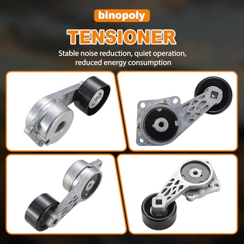 binopoly 38133 Drive Belt Tensioner Assembly With Pulley For 1997-2005 Ford E Series Van Excursion Expedition F Series Pickup Lobo E450 Super Duty Lincoln Navigator OE# 1L3Z6B209AA 89237 419-207