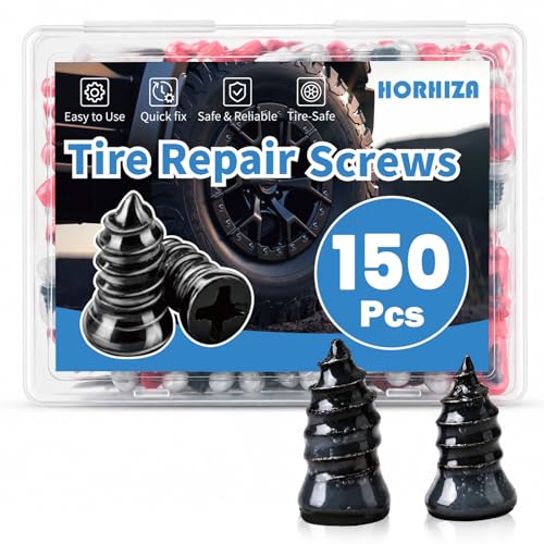 150 PCS Tire Repair Rubber Nail, 2 Size Vacuum Tire Plugs Kit - size: 150PCS