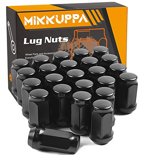 MIKKUPPA M14x1.5 Lug Nuts, Replacement for Chevy Ford Aftermarket Wheel - color: Black, size: M14x1.5 (24PCS)