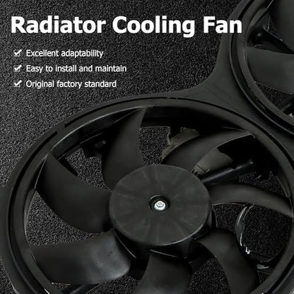 WFLNHB Radiator Cooling Fan Replacement for Infiniti QX60 2014-2020 Replacement for Nissan Pathfinder 2013-2020 621-586