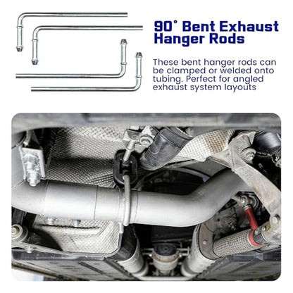 16PCS Rubber Exhaust Hanger Kit with Heavy Duty 2 Hole & 4 Hole - size: 16PCS