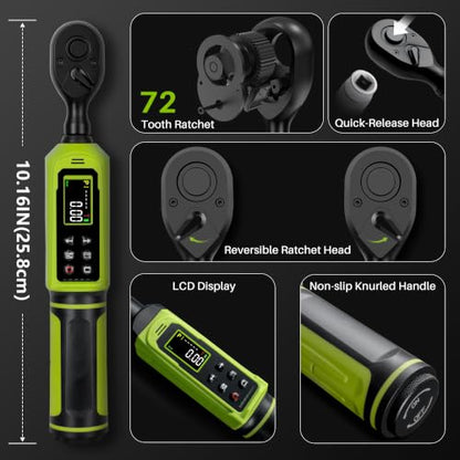 3/8" 1/2" Digital Torque Wrench Set,0.66-44.25Ft.Lb&3.8-250.8Ft.Lb - size: Set 44.25 Ft-Lb,250.8Ft.Lb
