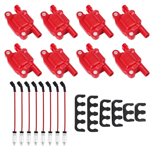 8Pcs Ignition Coil Packs and High Tension Wires for Chevy Avalanche UF413 - size: UF413