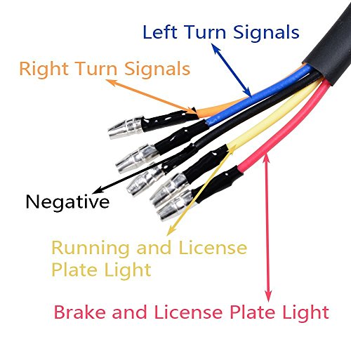 Anki HappiGo ANKIA 40-LED 40W Motorcycle Tail Light Integrated Running Lamp