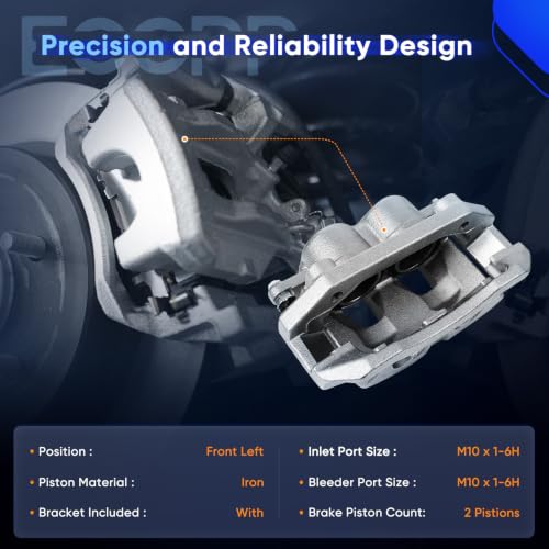 ECCPP 18B5009 Front Left Disc Brake Caliper Assembly - size: Front Left[18B5009]