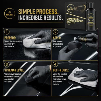 Magic Shield Graphene Ceramic Coating for Cars, 5-Year, 50 mL