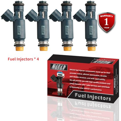 Set of 4 Fuel Injectors 16600-8J010 FJ468 Replacement - size: FJ468
