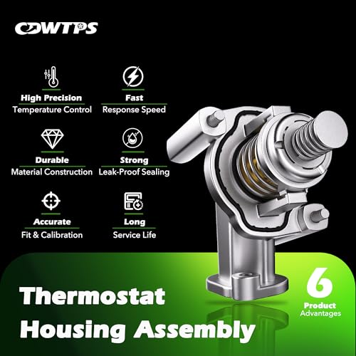 Aluminum Engine Coolant Thermostat Housing Assembly fit for chevy&GMC - size: 902-2121