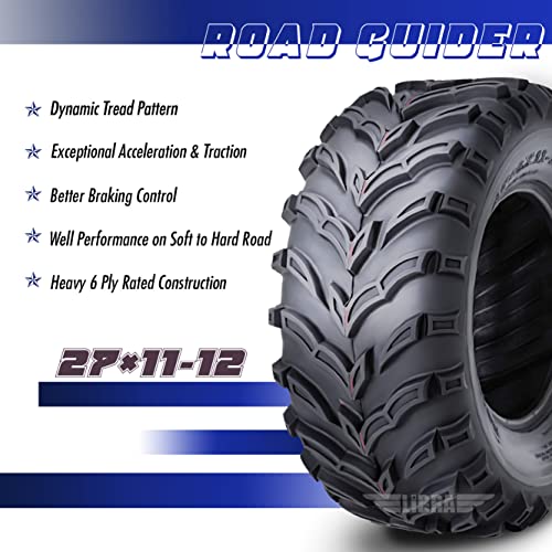 ROADGUIDER Set of 2 ATV UTV Tires 27x11-12 27x11x12 6PR - size: 27x11-12
