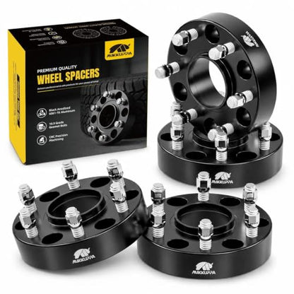 MIKKUPPA 1.5 Inch 6x5.5" Wheel Spacers for Chevy Silverado GMC Sierra, 4PCS - size: 1.5"-6x5.5-Hub Bore 3.07"