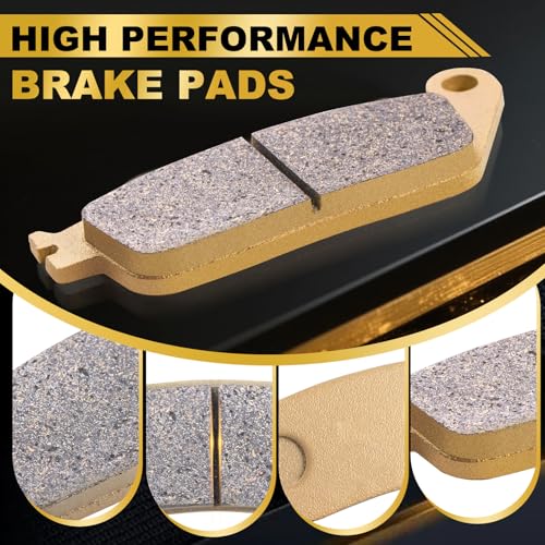 Front Rear Semi-Metal Brake Pads Compatible with Indian Chieftan Chief Classic Vintage Dark Horse Roadmaster 2014 2015 2016 2017 High Performance, Heat Resistant FA347F FA347F FA196R