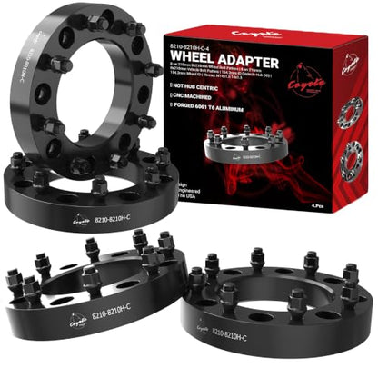 Wheel Accessories Parts 2 Pcs Wheel Spacers Adapters 8 on 210mm 8x210mm 1.50 Inch Thick 154.2mm Hub M14x1.5 14x1.5 Thread Stud Fits Chevrolet Silverado GMC Sierra 3500HD (Dually) - size: No Lip, style: 1.50" Alum (4 Pack)