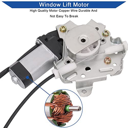 Obaee Window Regulator with Motor Front Right Passenger Side, OE 741-349 - size: Front Right Passenger Side