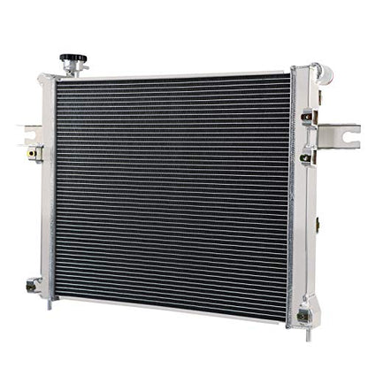 3 Row Aluminum Radiator Compatible with 2005-2010 Jeep Commander Grand Cherokee 3.7 4.7L 6.1L