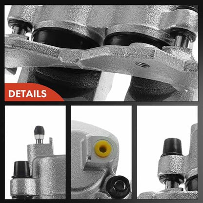 A-Premium Front Right Passenger Disc Brake Caliper with Bracket - style: ATE Brake System Front Passenger