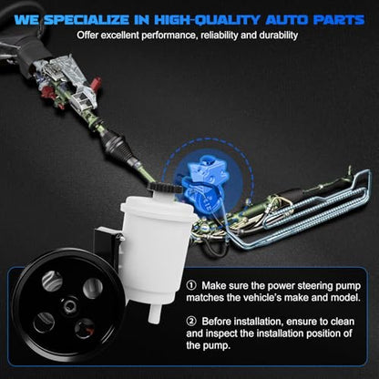 20-1013 Power Steering Pump fit for 2009-2010 Ram 1500 3.7L 4.7L - size: 20-1013