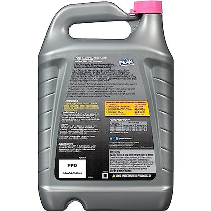 PEAK Fleet Charge SCA Precharged Coolant/Antifreeze, Concentrate, 1 Gallon (Pack of 3) - size: Concentrate (Pack of 3)