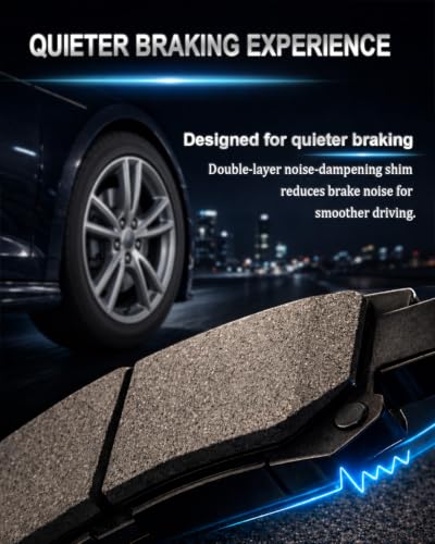 SATISFIED Ceramic Rear Brake Pads D537 Fit For Acura CL 1997-1999 - size: D537-7418