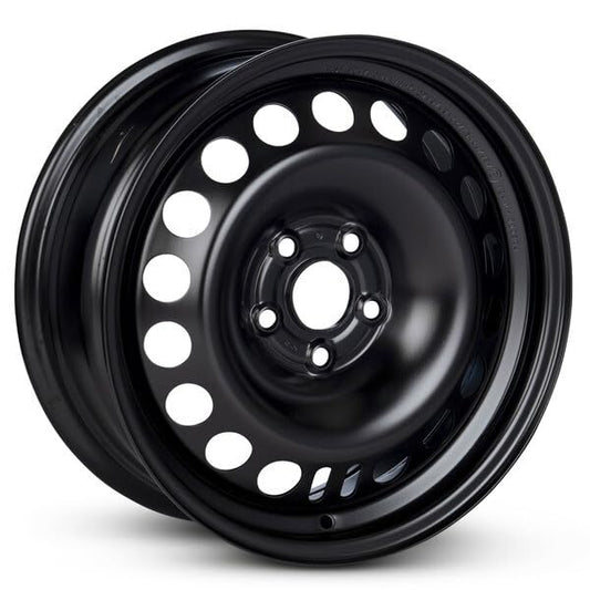 16x6.5 in Steel Wheel Rim 5 Lug 105mm 39mm Offset 56.6mm CB| Powder-Coated Black finish Fits 2011-2017 Chevy Cruze | New OEM Replacement | 13259234 - size: 16x6.5 inch