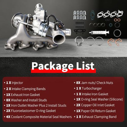 667-203 Turbocharger with Complete Installation Kits, Cruze Limited 2016, Sonic 2012-2020, Trax 2013-2021, Fit for Buick Encore 2013-2021, Replace# 55565353 - size: Turbo with Complete Install Kit