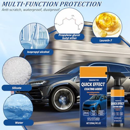 2Pcs Advanced Quick Effect Coating Agent,Advanced Car Quick-Acting Coating Agent Spray,Car Coating Spray, 2025 New Quicks Effective Coatings Sprays