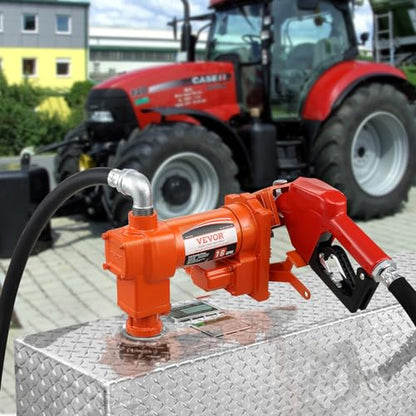 VEVOR Fuel Transfer Pump 12V DC 16 GPM 1/4 HP Gasoline Extractor Pump Kit - size: 12V 16GPM with Accessories