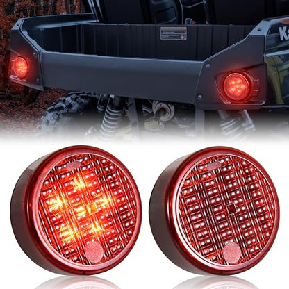 SAUTVS 2PCS Red LED Tail Lights for Kawasaki Teryx 4 Teryx4 2012-2016