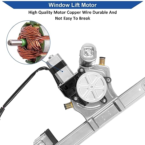 Obaee Window Regulator with Motor Front Right Passenger Side, OE 741-429 - size: Front Right Passenger Side