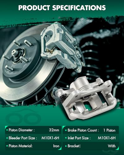 SCITOO Rear Right Brake Caliper With Bracket 19B2978 - size: Rear Passenger[19B2978]