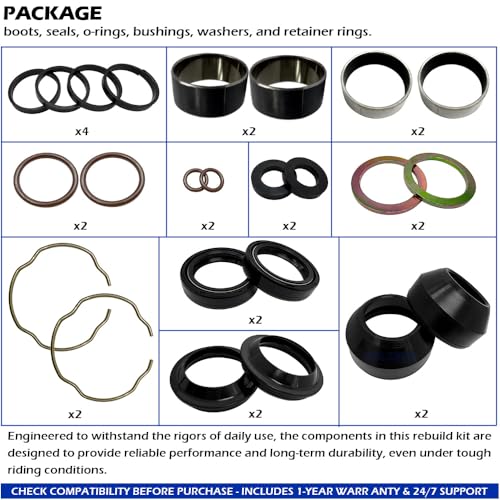 Fork Rebuild Kit with 41mm Forks for Dyna Electra Night Road Glide Street Road King Train Softail Blackline OEM#0403-0022