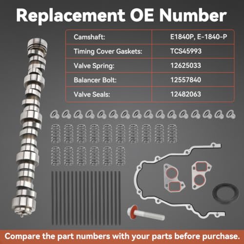 E1840P Sloppy Stage 2 Camshaft Kit with Pushrods Springs Seals Gaskets