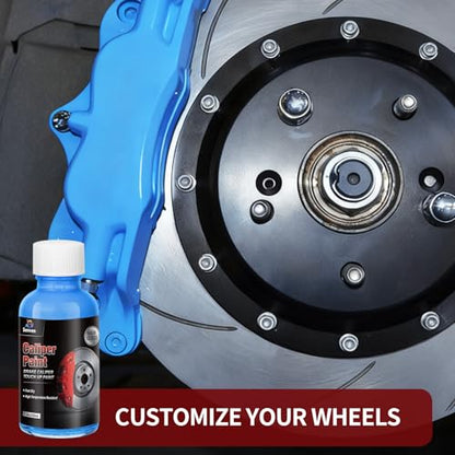 Caliper Paint Brake Caliper Touch Up Paint Hawkins Blue Gloss High Temperature Heat Resistant 1.5oz - color: Hawkins Blue