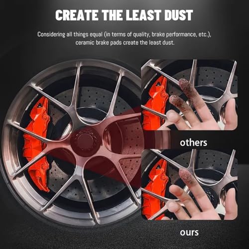 SIPAUTEC-Premium Ceramic Brake Pads,Front and Rear 4-Wheel Set Fit For 2020 2021 2022 2023 2024 2025 Nissan Sentra with Disc rear brakes