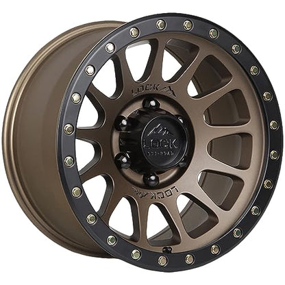 LOCK OFFROAD YOSEMITE-7963MRMBR 17X9-6X135 0et - Matte Desert Bronze with Matte Black Ring - color: Matte Desert Bronze with Matte Black Ring, size: 17X9 - 6X135 0et