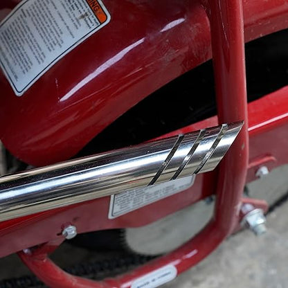 JMCHstore Header Exhaust Pipe Kit for Coleman CT100U CC100X 98cc Predator 79cc 3HP Engine, Massimo MB100 79cc Mini Bike, 154F 3.0 hp Engine Parts (Sliver) - color: Sliver