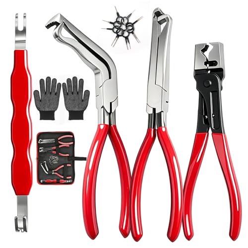 6-Pcs Electrical Disconnect Pliers Set for Cars, Auto Connector Tool