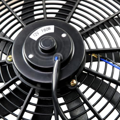 Shroud Fan For 68-74 Chevy Nova 75-87 El Camino 68-81 Pontiac - size: 3 Row Shroud Fan+Relay Kit