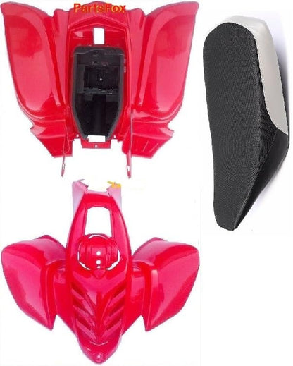 30" wide Plastic Body for Baja 90cc Hensim HS150cc Roketa 150cc Yamoto 110cc Taotao 250E Hensim Red Cat 150cc (Red) - color: Red