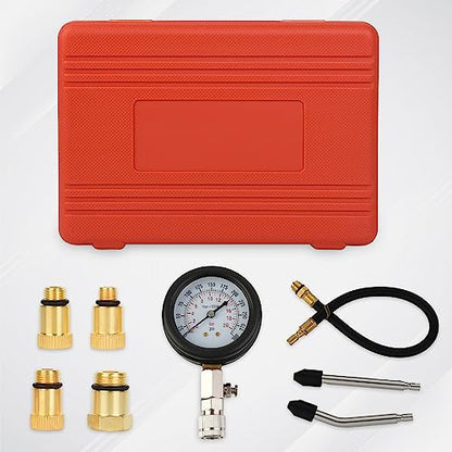 Petrol Engine Cylinder Compression Tester 0-300PSI for Testing Motorcycle Car Outboard Motor Chainsaw Snowmobile