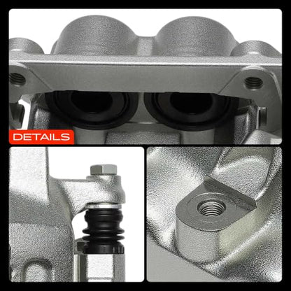 A-Premium Front Left Driver Disc Brake Caliper with Bracket - style: Except 7700 lb GVW Driver
